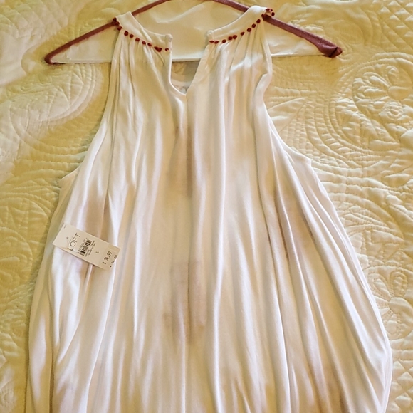 Loft Patterned Sleeveless Top Sm - Picture 3 of 3